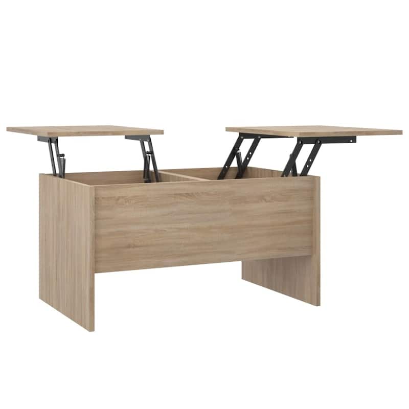 vidaXL Coffee Table Lift Top End Table Accent Side Sofa Table Engineered Wood - 31.5" x 19.7" x 16.7"