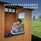 preview thumbnail 6 of 9, Backyard Discovery Caraway Cottage Cedar Playhouse, Play Kitchen - 4'2" x 3'7"