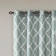 preview thumbnail 61 of 81, Madison Park Westmont Fretwork Print Grommet Top Window Curtain Panel