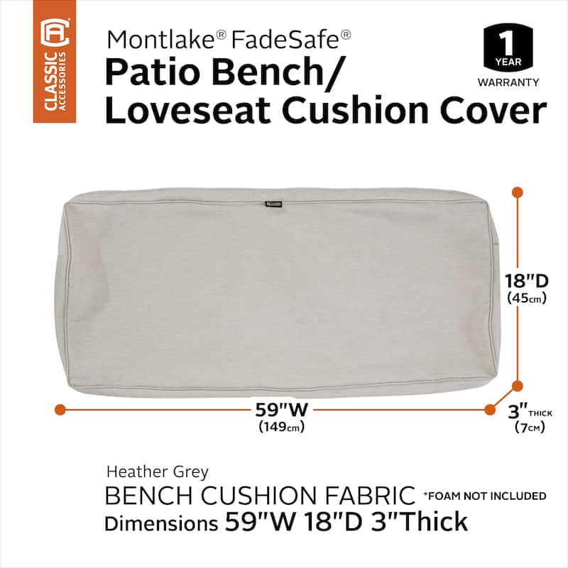 Classic Accessories Montlake Bench/ Settee Cushion Slip Cover