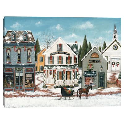 Christmas Village I by David Carter Brown Canvas Art Print