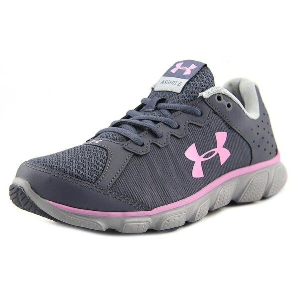 gray and pink under armour shoes