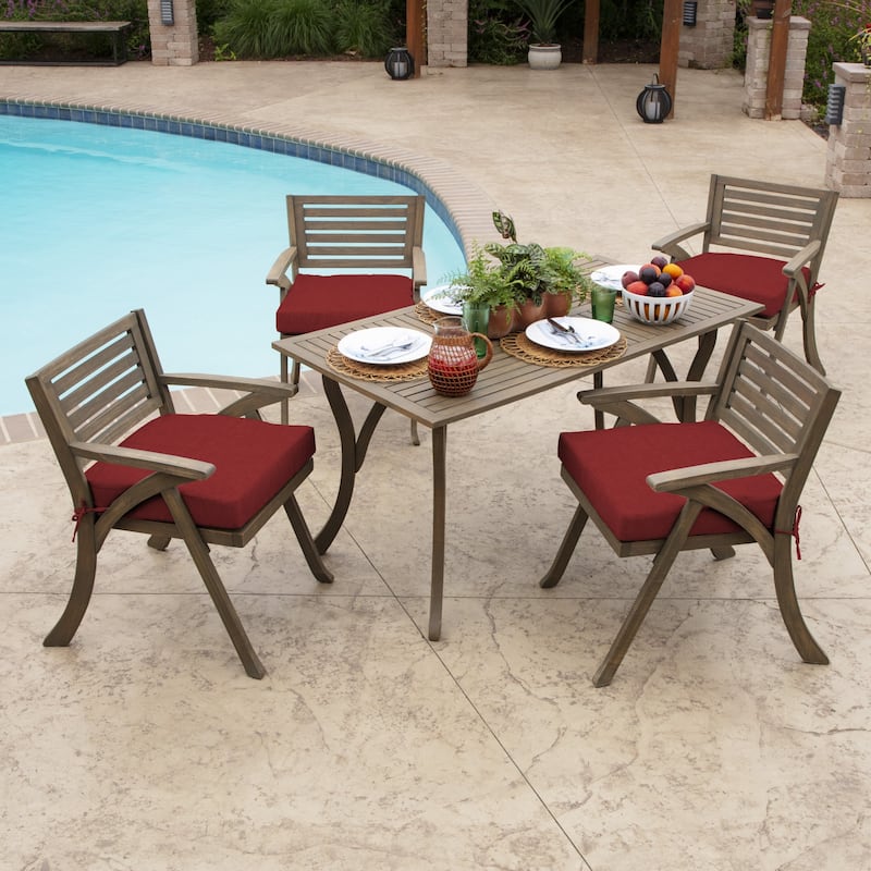 ARDEN Leala Texture Outdoor 21 x 21 in. Seat Cushion