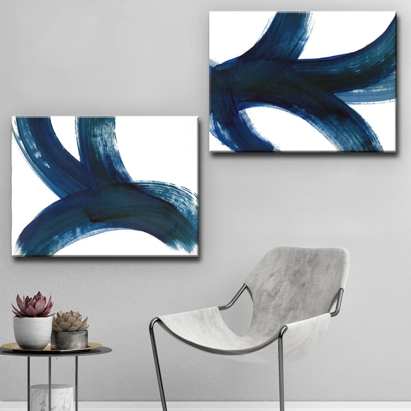 'On the Move I/II' Abstract 2-Pc Canvas Art Set by Karen Moehr