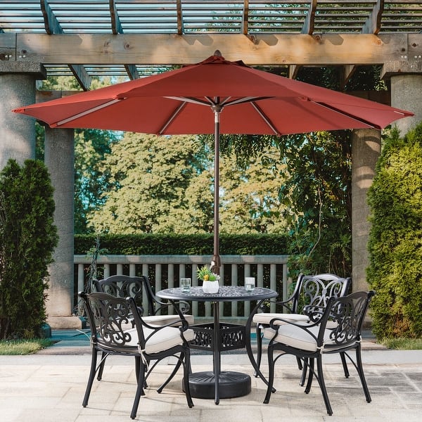 9 patio umbrella wine Outsunny 9ft Solar LED Outdoor Table Market Shade Crank Red Elevate your outdoor comfort with this 9 ft Costway 9 ft. Patio Umbrella