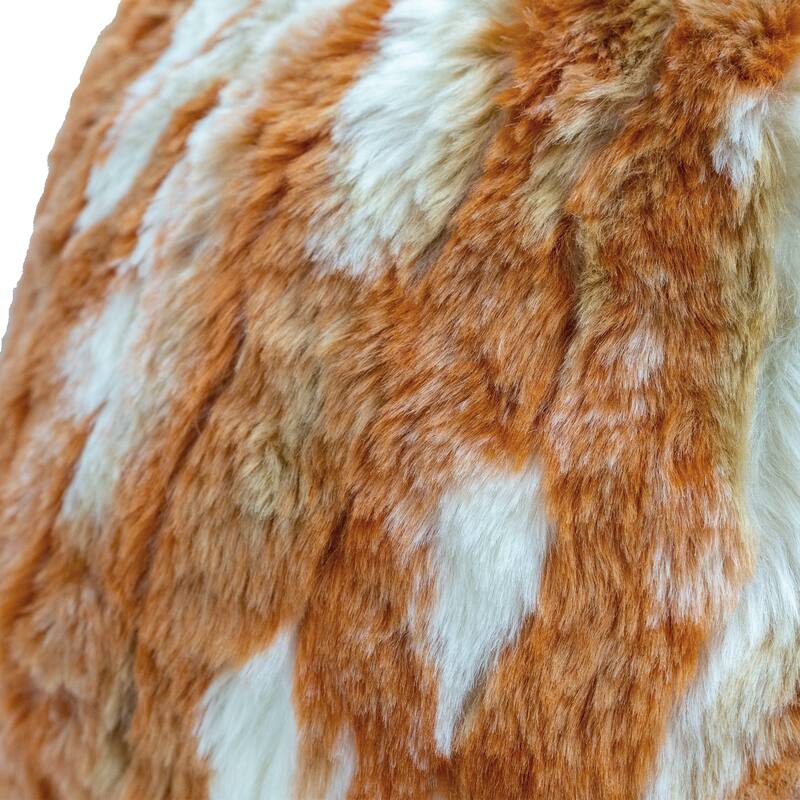 Jacquard FauxFur BedRest, 20" x 18" x 17"