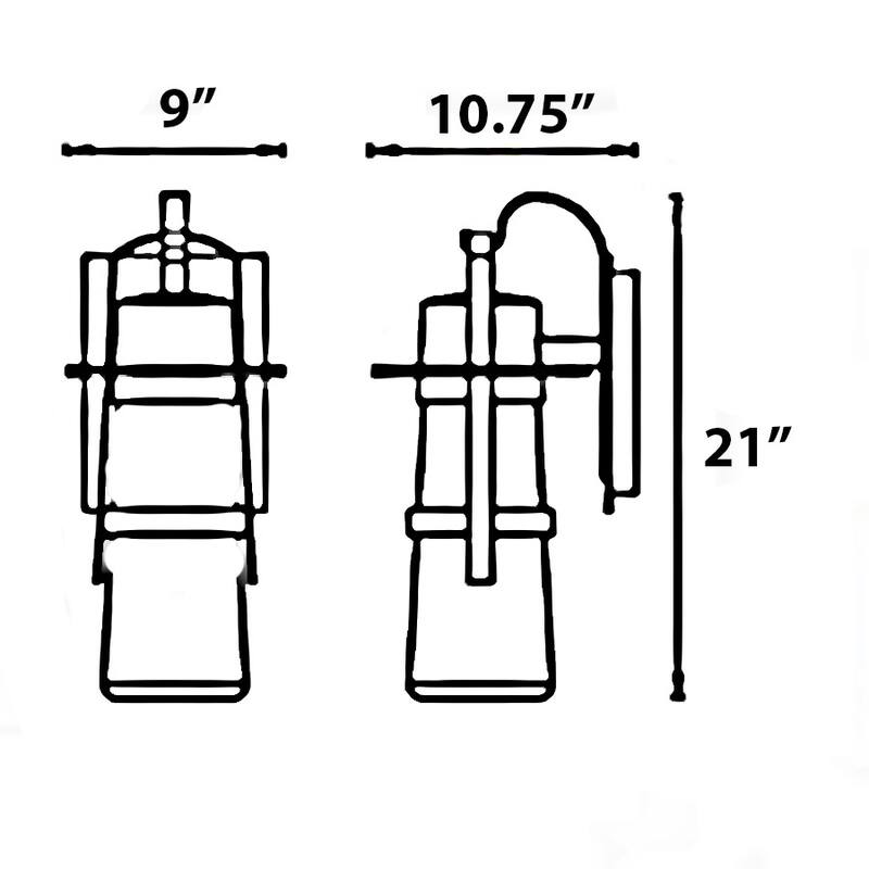 Balthus 14in LED Indoor or Outdoor Wall Light 3000K