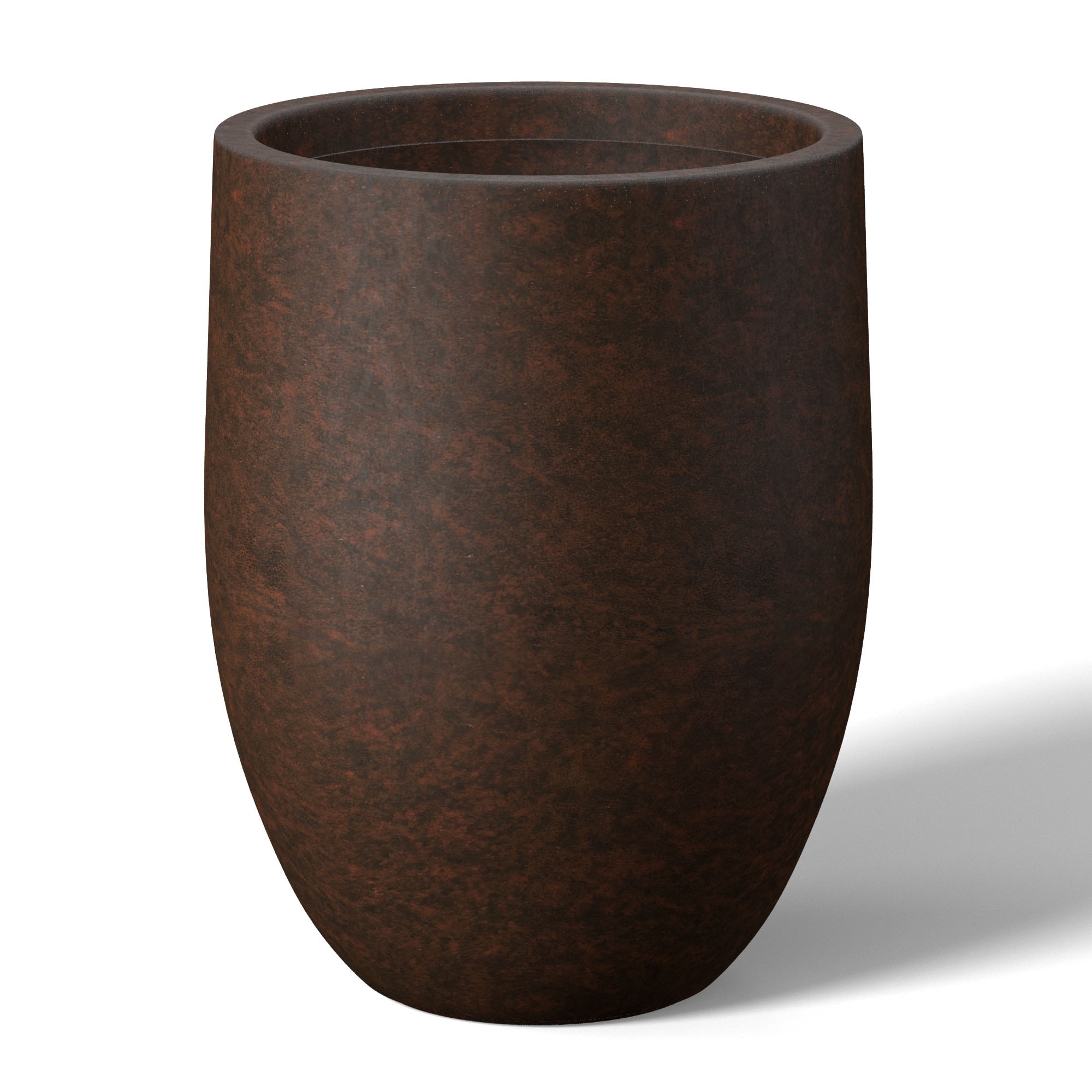 Tall Concrete Round Plant Pots / Large Indoor and Outdoor flower Planters with drainage holes