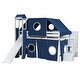 preview thumbnail 9 of 9, Full Size Loft Bed with Slide, Tent and Tower
