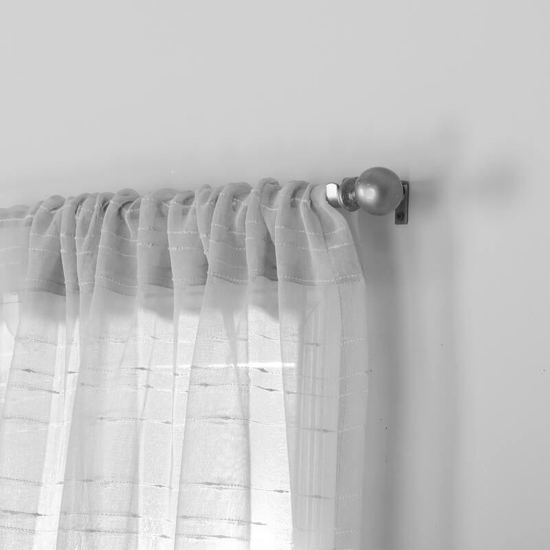 Nanshing Emma Semi-Sheer Rod Pocket Curtain Panel Pair - 50" x 84"