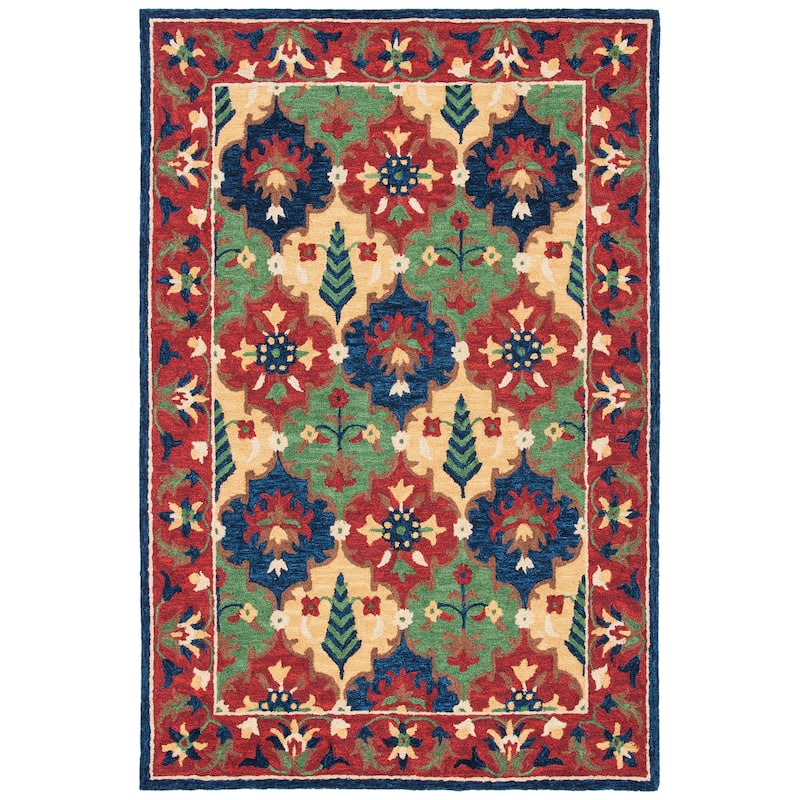 SAFAVIEH Handmade Heritage Piazza Traditional Wool Rug