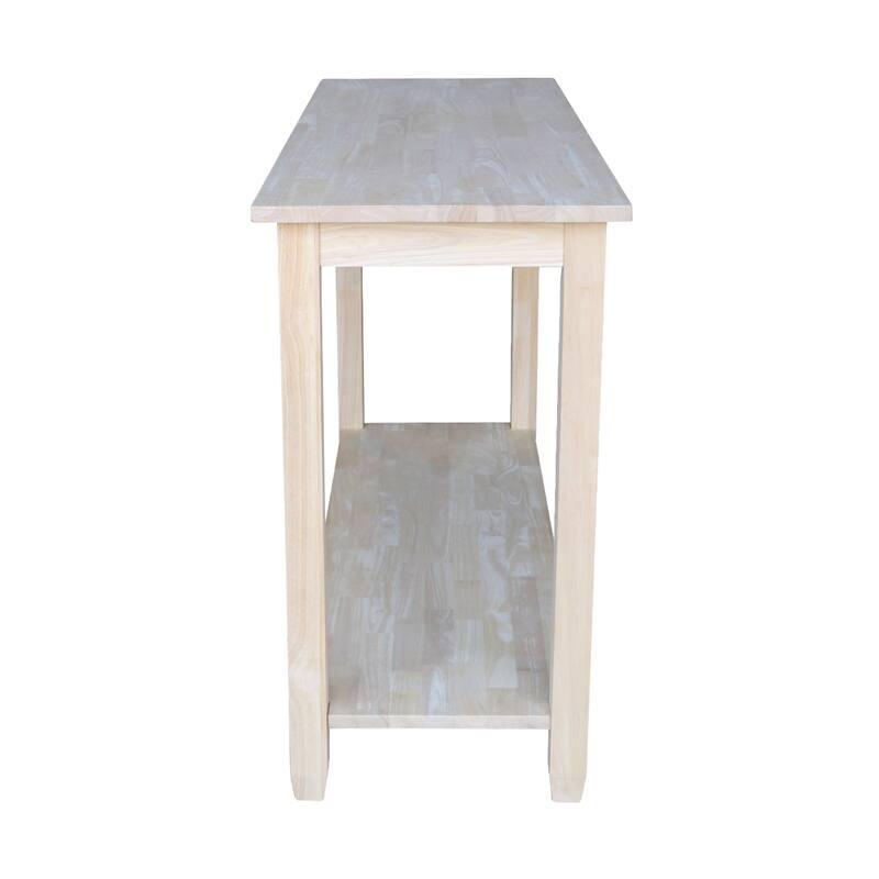 Solano Unfinished Solid Parawood Sofa/ Server Table