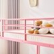 preview thumbnail 11 of 28, Twin Over Twin Bunk Bed For Kids Teens Adults, Heavy Duty Metal Bunk Bed With Ladder