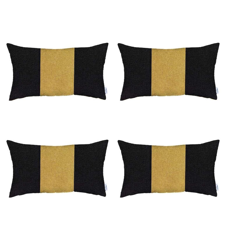 Boho-Chic Decorative Houndstooth Jacquard Pillow Covers 4 PCS