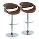 preview thumbnail 14 of 70, Carson Carrington Kanteborg Adjustable Bar Stool with Rounded T Footrest (Set of 2)