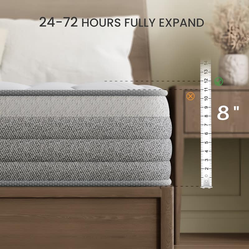 SweDrea Classic Comfort 8-inch Hybrid Mattress