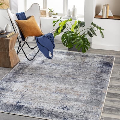 Livabliss Traditional Tahmis Medallion Washable Area Rug