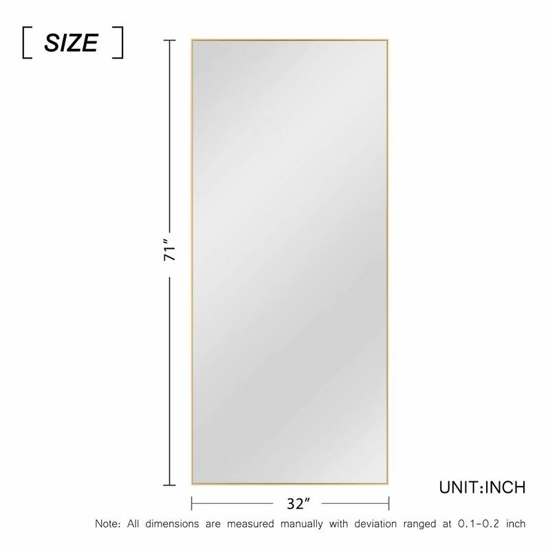 Huge Modern Framed Full Length Floor Mirror