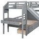preview thumbnail 8 of 22, Twin over Twin Bunk Bed with Slide and Desk
