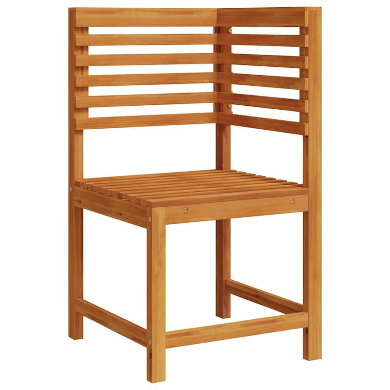 vidaXL Garden Chair Corner Solid Wood Acacia - 19.7 x 19.7 x 35.8 in