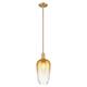 Option Brushed Brass / Amber Shade