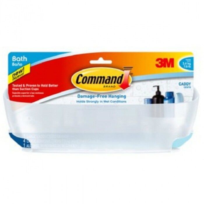 Command strip shower 2025 shelf