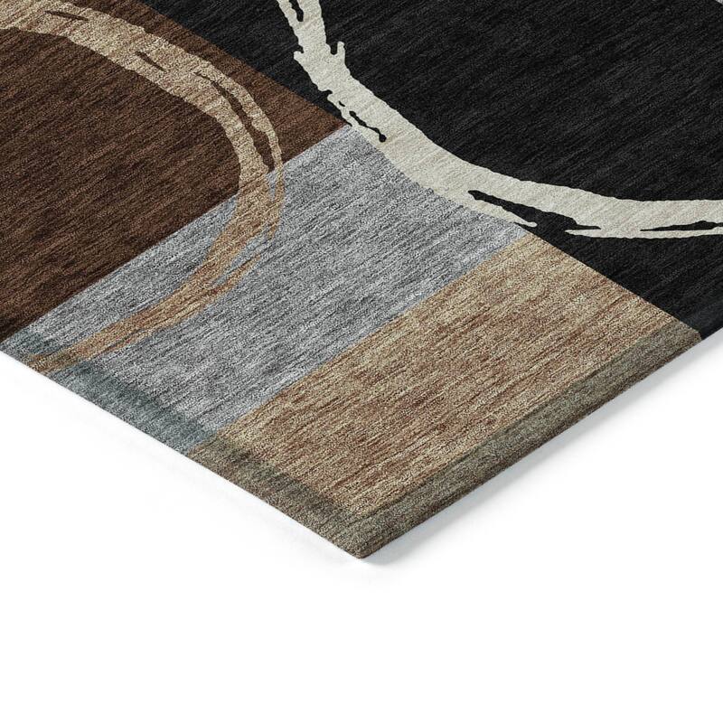 Machine Washable Indoor/ Outdoor Contemporary Chantille Rug