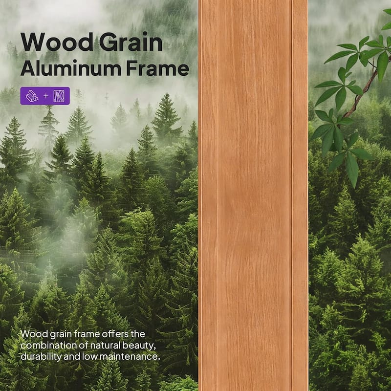 PURPLE LEAF Double Top Outdoor Sunroom All-Weather Screen House Patio Hardtop Gazebo