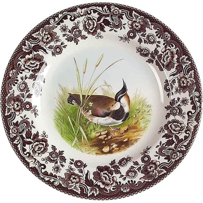 Spode Woodland Salad Plate - Assorted Animals - 8 Inch - Lapwing