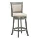 preview thumbnail 52 of 56, Verona Panel Back Swivel Counter Height Stool by iNSPIRE Q Classic Antique Grey-Beige Linen