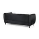 preview thumbnail 22 of 22, Bobran Modern Velvet 3-seat Sofa by Christopher Knight Home - 30.00" D x 83.25" W x 30.25" H