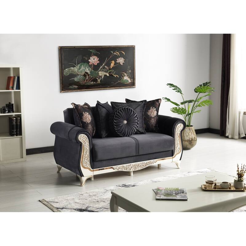 Tonlar 65" Rolled arms Sleeper Loveseat