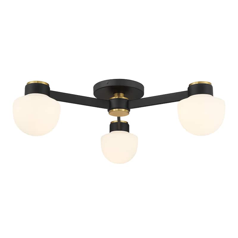 Bellevue SHCF42274 3 Light 30" Wide Semi-Flush Ceiling Fixture with