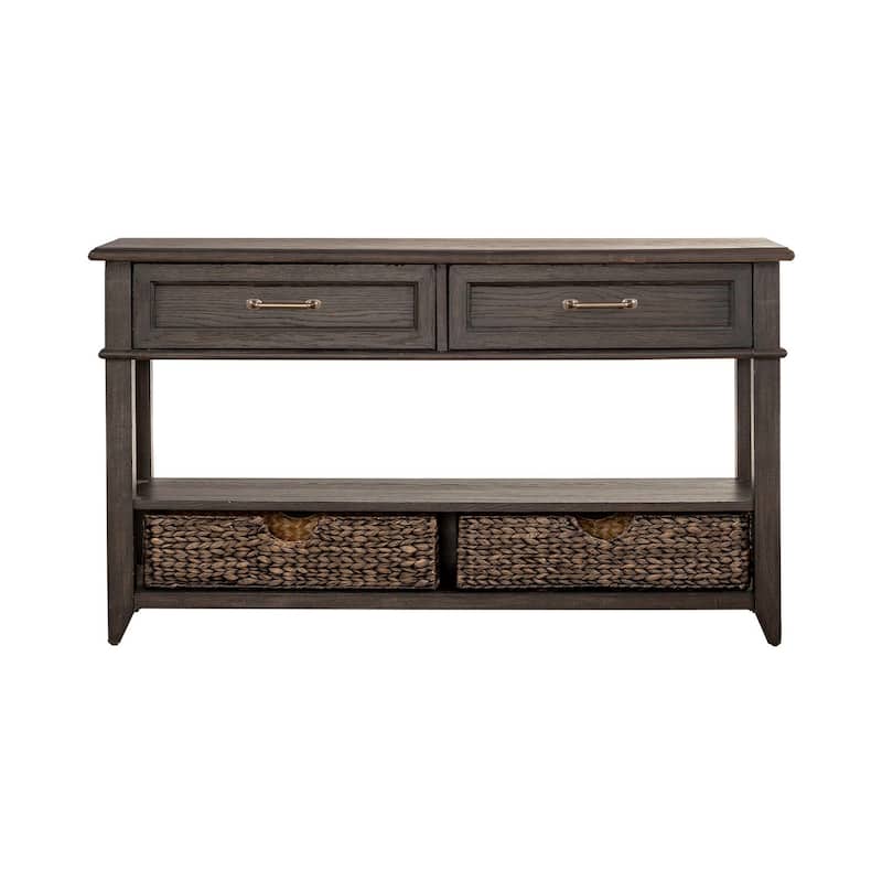 Mill Creek Peppercorn 2 Drawer Sofa Table