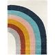 preview thumbnail 7 of 6, Mod-Tod Amelia Rainbow Print Shag Kids Area Rug