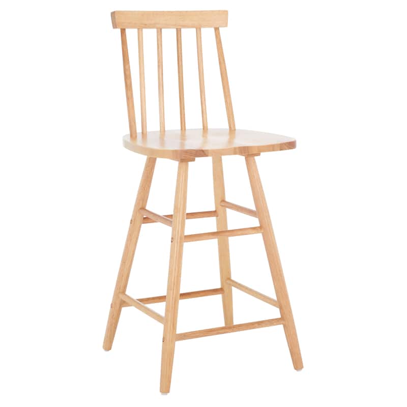 SAFAVIEH Nanie Wood 25-inch Counter Stool - 17 In. W x 17 In. D x 38 In. H - 17Wx17Dx38H
