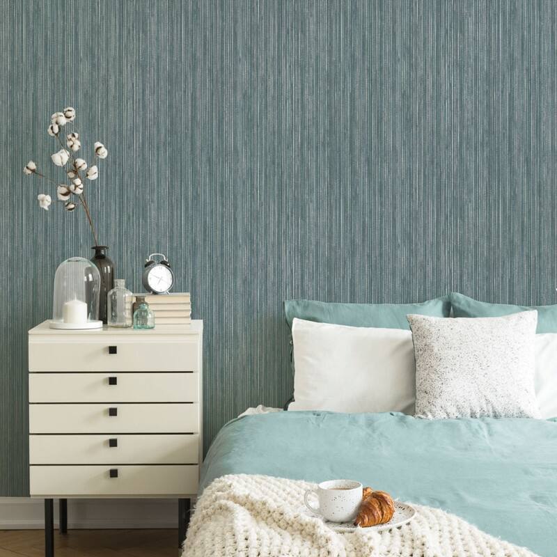Grasscloth Removable Peel and Stick Wallpaper - 28 sq. ft.