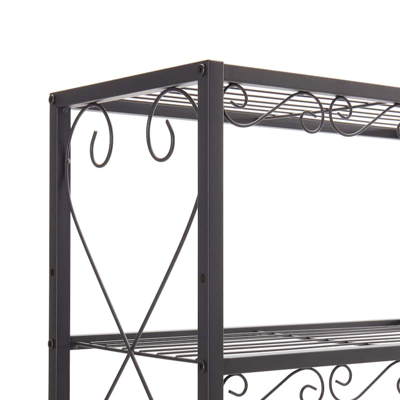 Queen Bed Frame Headboards With 2 Nightstands Storage Cabinet, Metal Wood Bookcase Headboard With Shelves For Bedroom