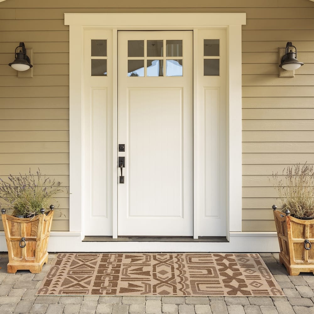 Reyn Spooner Tradewinds Hawaiian Tropical UV Protected Polypropylene Flatweave Indoor/ Outdoor Area Rug Collection