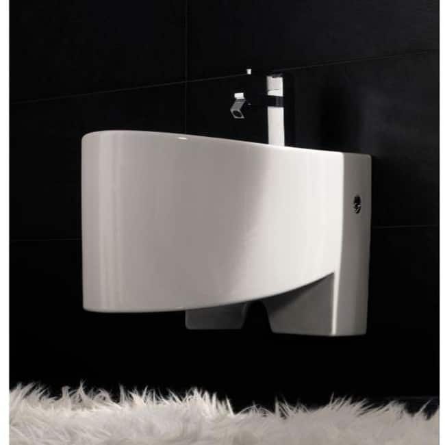Nameeks Scarabeo Single Handle Wall Mounted Ceramic Bidet - Bowl Only