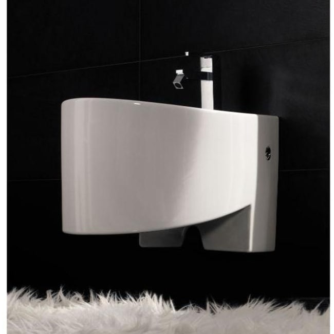 Nameeks Scarabeo Single Handle Wall Mounted Ceramic Bidet - Bowl Only