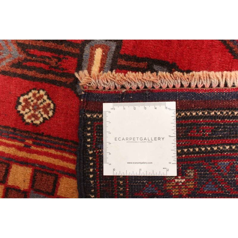 ECARPETGALLERY Hand-knotted Teimani Red Wool Rug - 2'9 x 4'7