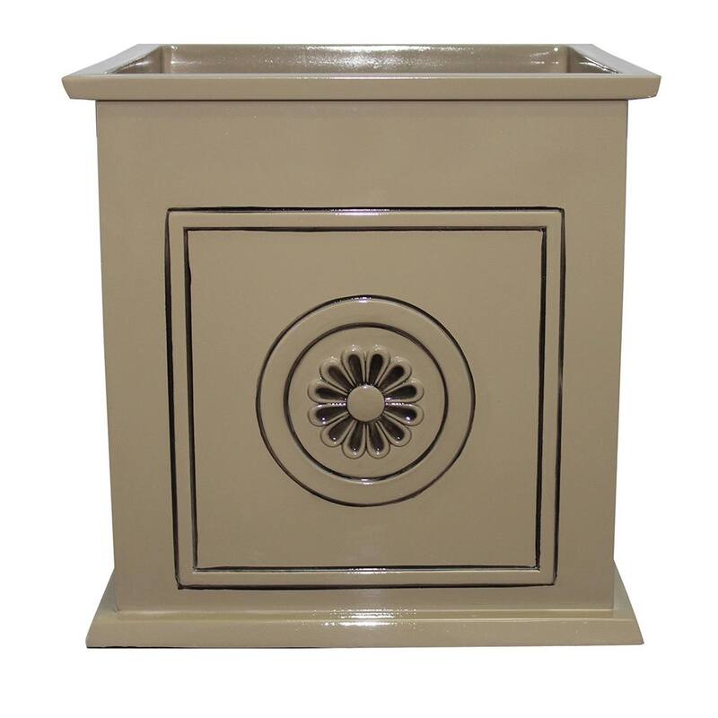 Southern Patio Colony 16-inch Square Country Planter