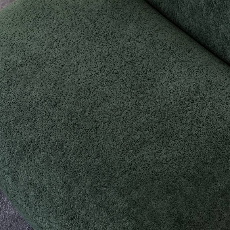 Velvet Swivel Accent Chair with Wood Frame