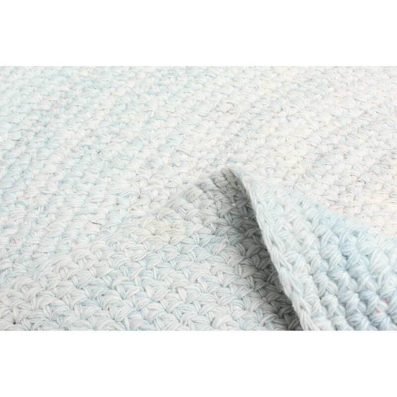 ECARPETGALLERY Braid weave Sienna Ivory Wool Rug - 4'0 x 4'0