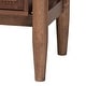 preview thumbnail 7 of 9, Alyssa Japandi Walnut Brown Wood 6-Drawer Dresser
