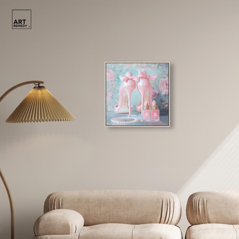 Love Dainty Heels Canvas by Art Remedy