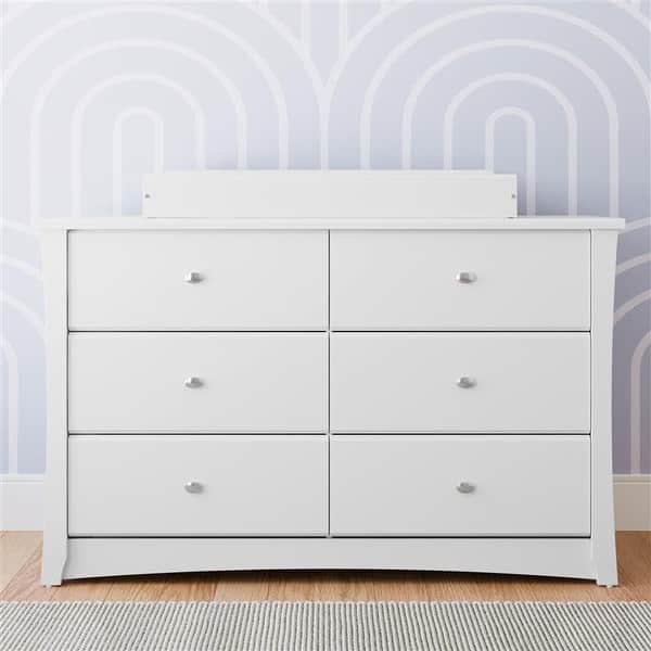 greenguard gold certified dresser white Noah White Six Drawer Dresser GREENGUARD Gold Certified
