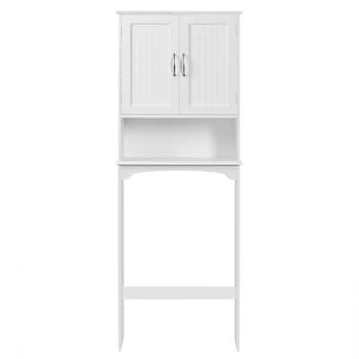 Yaheetech Bathroom Space Saving Organizer Over-the -Toilet with Adjustable Shelf for Bathroom
