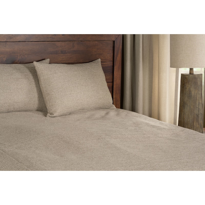 Performance Tweed Bed-Cap Comforter Set with Tailored Corners